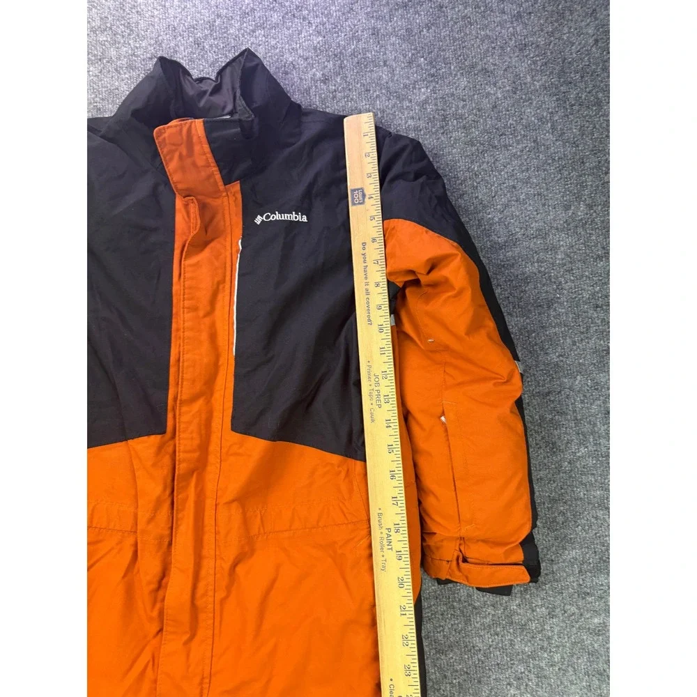 Columbia Buga Snow Suit Kids L 14/16 Orange Black Outgrown One Piece Omni Tech